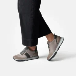 Paul Green Sneaker with removable footbed Gray Best