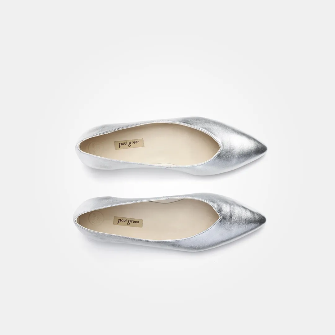 Paul Green SUPER SOFT ballerina Silver Clearance