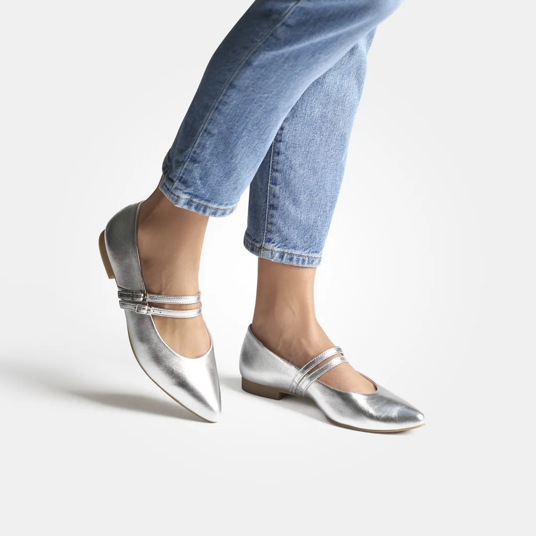 Paul Green SUPER SOFT Ballerina Silver Best