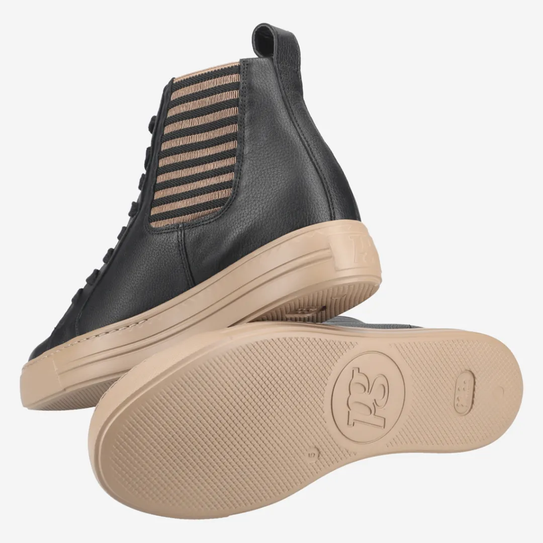 Paul Green SUPER SOFT Hightop Pauls with Exchangeable Footbed Black Best