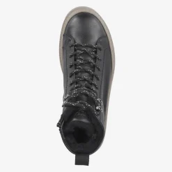 Paul Green SUPER SOFT lace up ankle boot with warm lining Black Sale