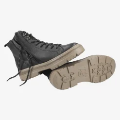 Paul Green SUPER SOFT lace up ankle boot with warm lining Black Sale