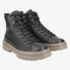 Paul Green SUPER SOFT lace up ankle boot with warm lining Black Sale