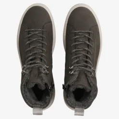 Paul Green SUPER SOFT lace up ankle boot with warm lining Gray Outlet