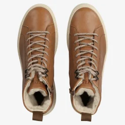 Paul Green SUPER SOFT lace up ankle boot with warm lining Brown Outlet