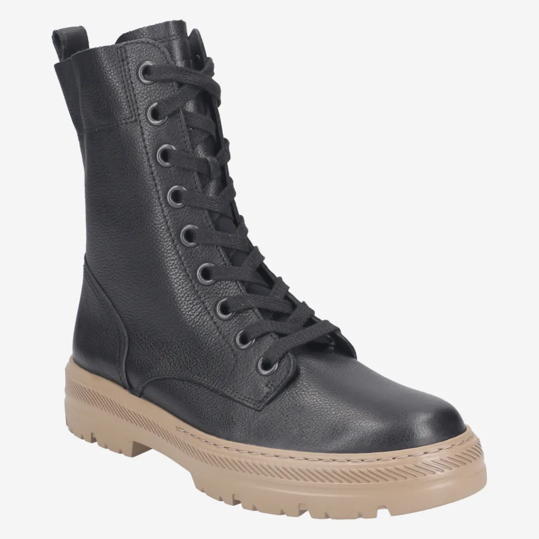 Paul Green SUPER SOFT lace up boots Black Hot