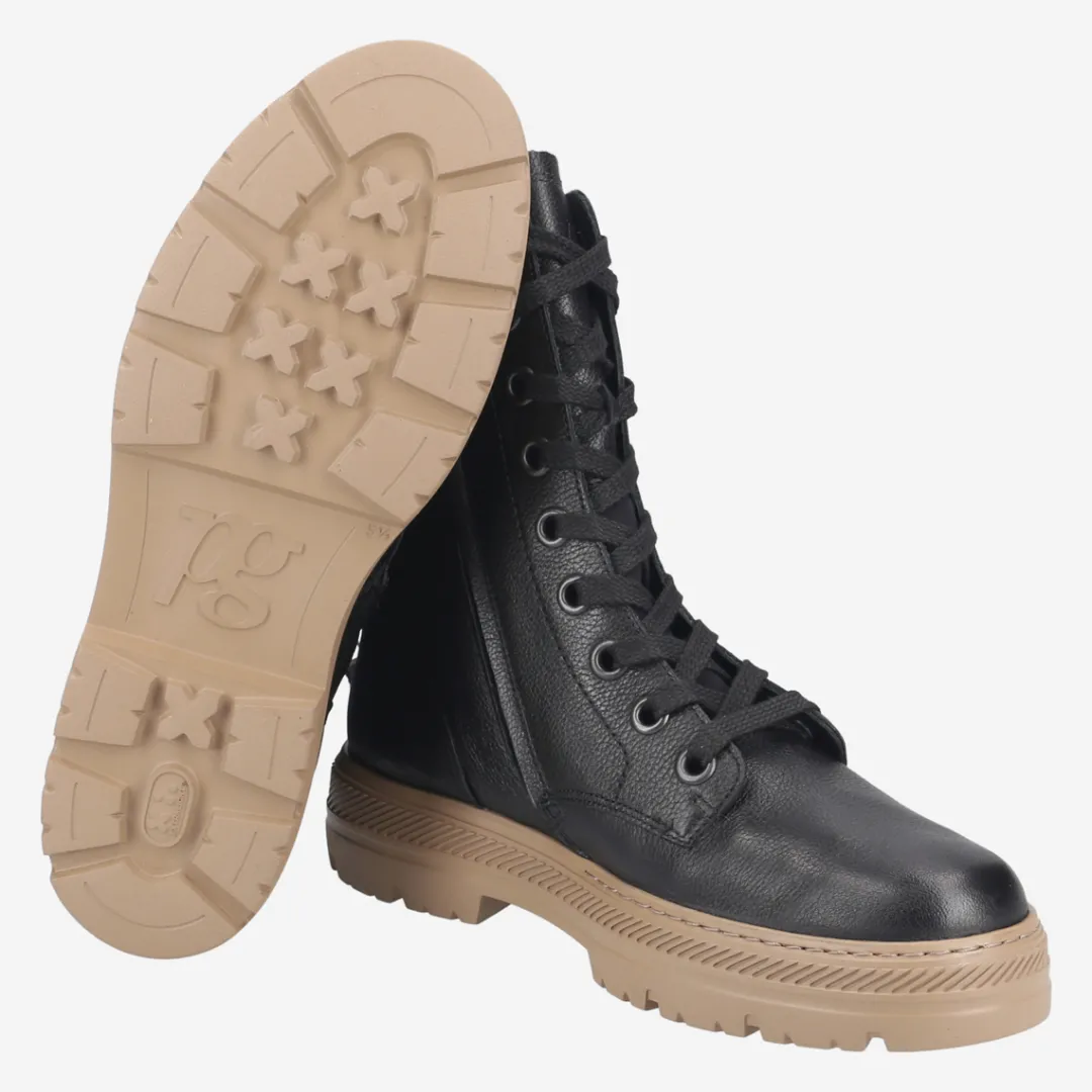 Paul Green SUPER SOFT lace up boots Black Hot