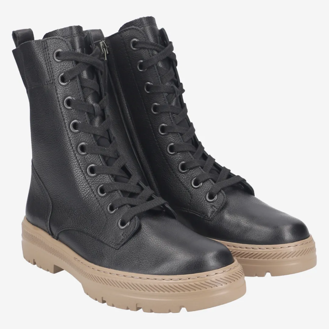 Paul Green SUPER SOFT lace up boots Black Hot