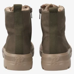 Paul Green SUPER SOFT lace-up ankle boot with warm lining Green Outlet