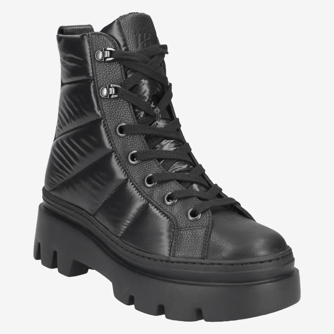 Paul Green SUPER SOFT lace-up bootie with RELAX-WEITE Black Hot