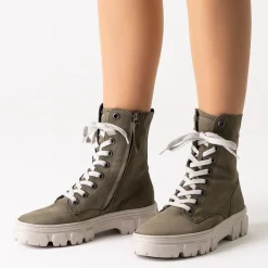 Paul Green SUPER SOFT lace-up boots Green Clearance