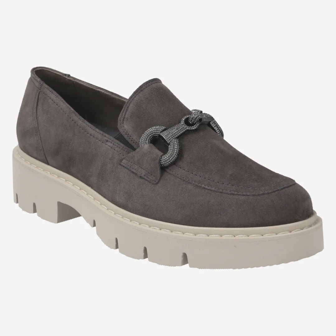 Paul Green SUPER SOFT loafer with exchangeable footbed Gray Online