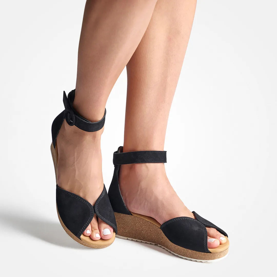 Paul Green SUPER SOFT sandal Black Clearance