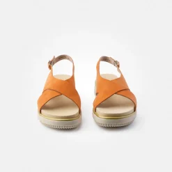 Paul Green SUPER SOFT sandal Orange / Papaya Discount