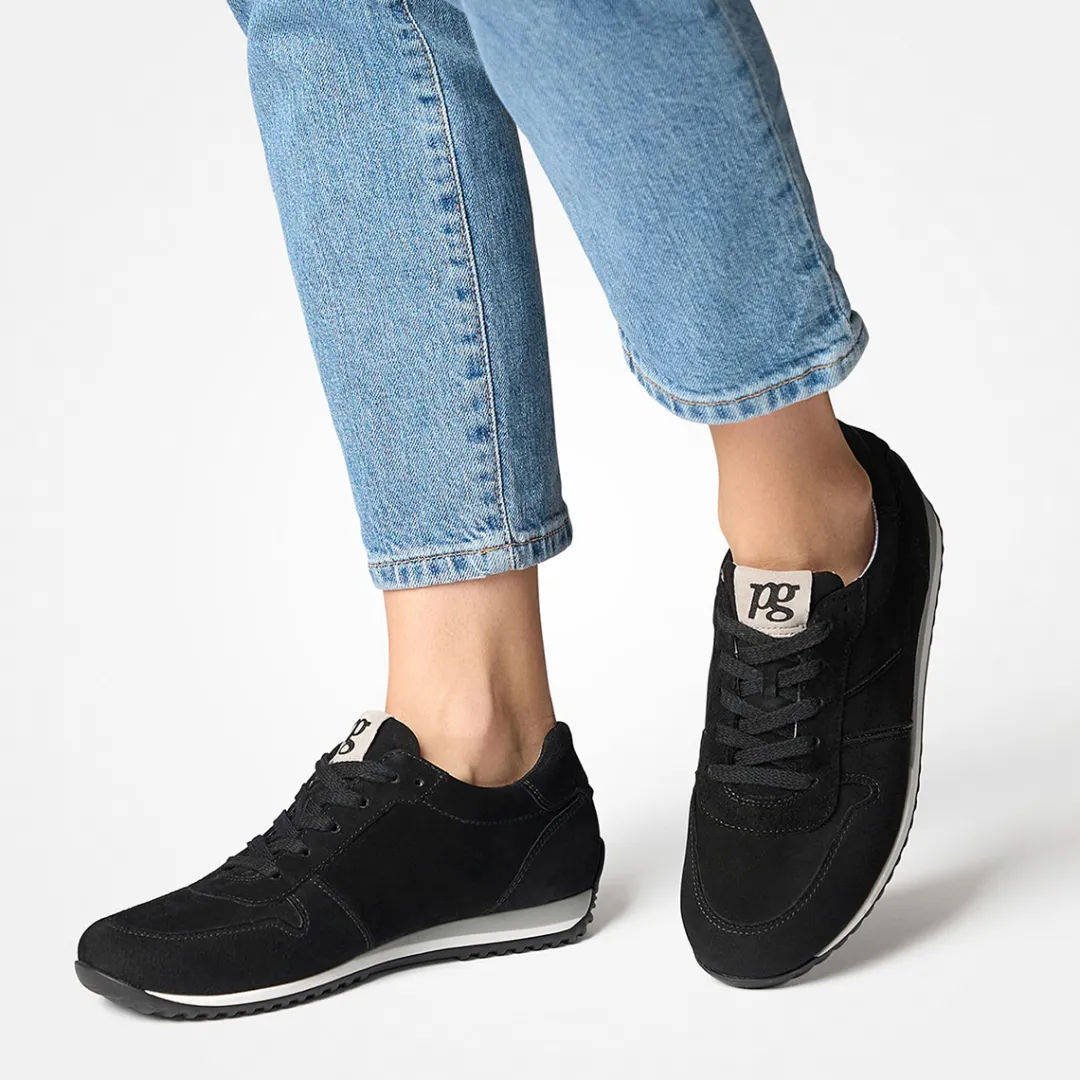 Paul Green SUPER SOFT sneaker with removable footbed Black Clearance