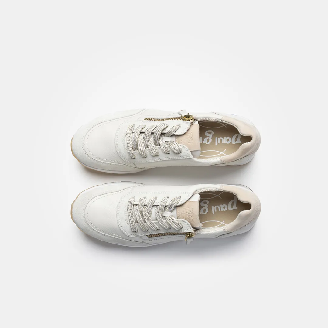 Paul Green SUPER SOFT sneaker with RELAX-WEITE White/ Offwhite / Beige Online