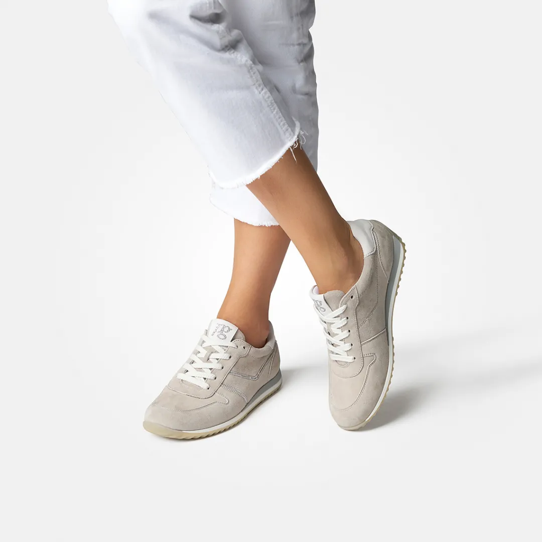 Paul Green SUPER SOFT sneaker with removable footbed Gray / Offwhite Clearance