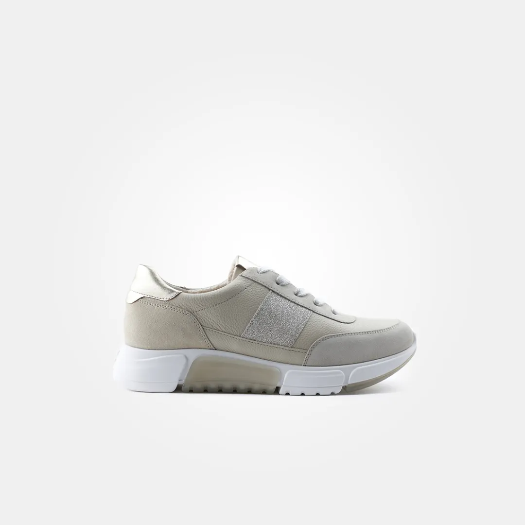Paul Green SUPER SOFT sneaker with removable footbed Beige