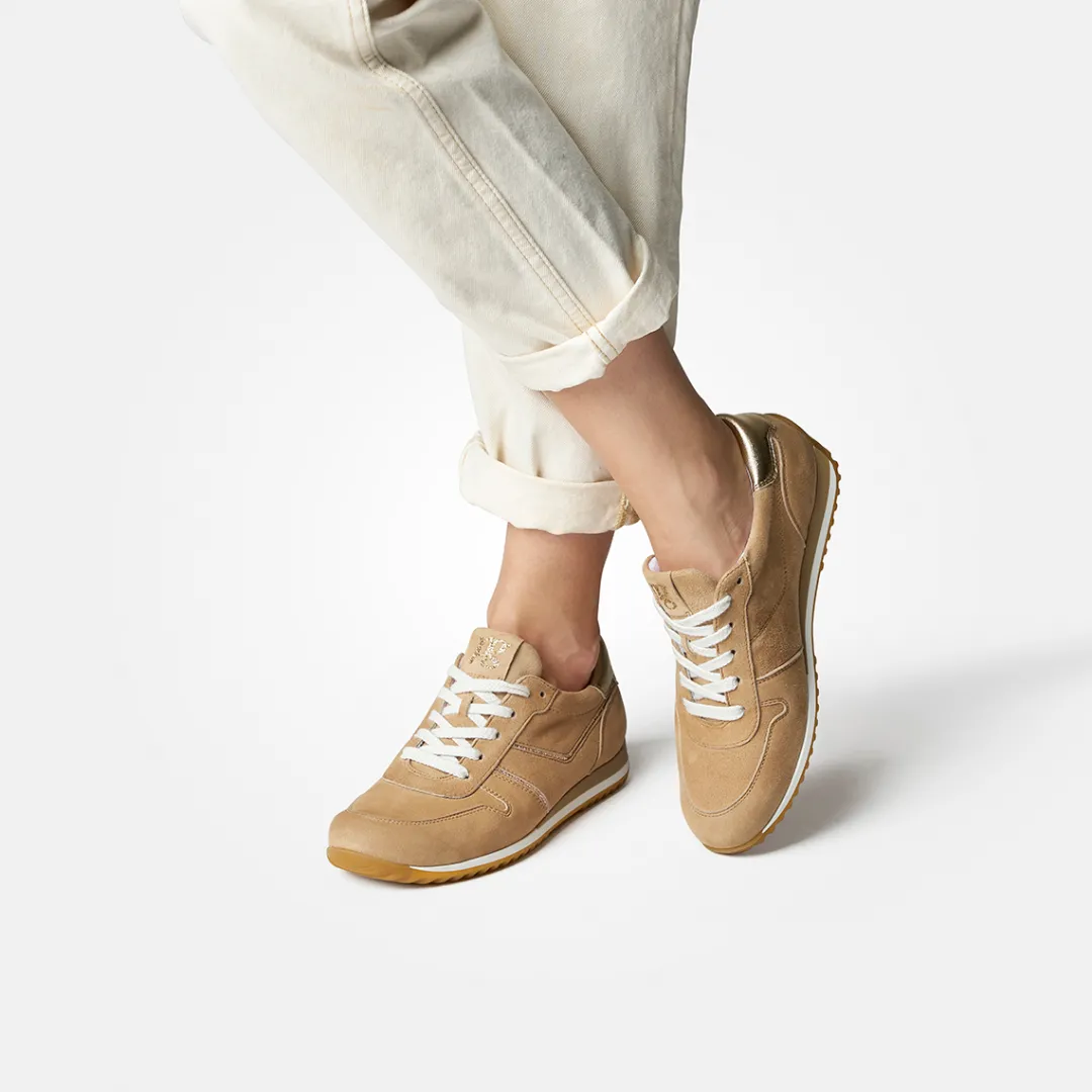 Paul Green SUPER SOFT sneaker with removable footbed Beige Clearance