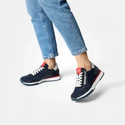 Paul Green SUPER SOFT sneaker with removable footbed Blue Clearance